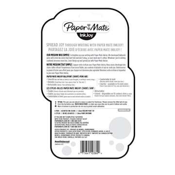 Paper Mate InkJoy 300RT Retractable Ballpoint Pens, 6 Vivid Shades for Fun Writing