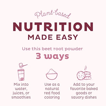 KOS Organic Beet Root Powder - Pure & Powerful Nutrients