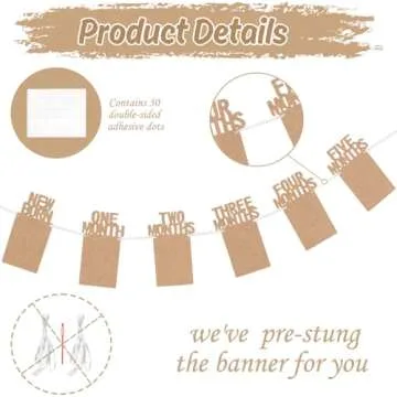 Whaline's 1st Birthday Banner - Celebrate Baby's Milestones