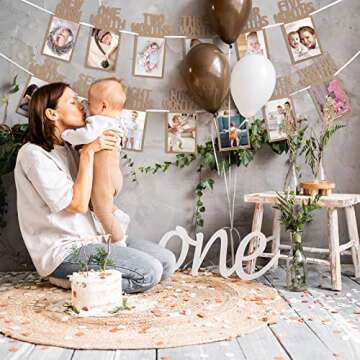 Whaline's 1st Birthday Banner - Celebrate Baby's Milestones