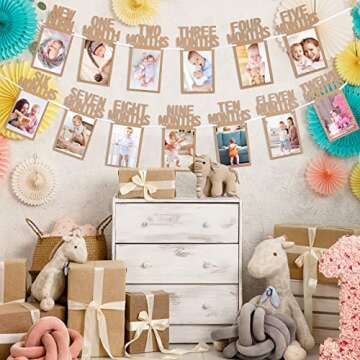 Whaline's 1st Birthday Banner - Celebrate Baby's Milestones