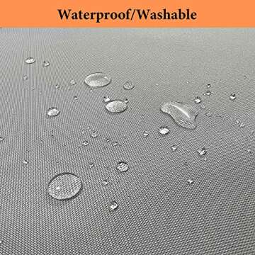 Dog Car Seat Medium Sized Dog, Car Seat for Dogs, Seat Extender with Waterproof Materials & Breathable Mesh, Dog Seat Belt for Car, Giving Your Pets a Comfortable and Safe Road Trip (L Size, Grey)