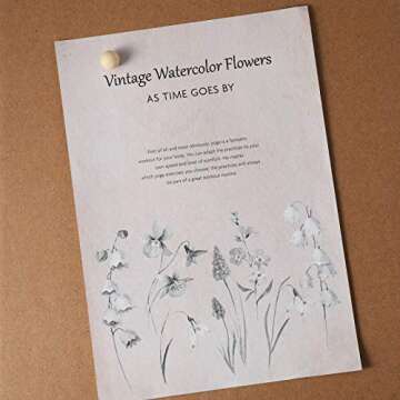 Wooden Push Pins Thumb Tacks Push Pins for Cork Board Round Head Map with Steel Needle Point Boho Office Supplies(White,80 Pieces)