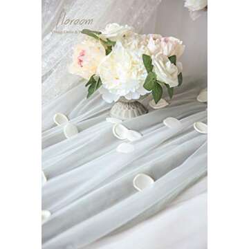 Floroom 500pcs Silk Rose Petals for Wedding Decoration