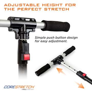 ProStretch CoreStretch, Adjustable Upper and Lower Back Stretcher, Physical Therapy Tool for Back Pain Relief and Shoulder Stretching
