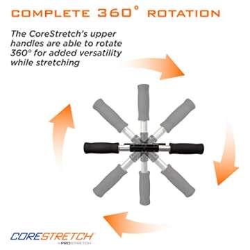 ProStretch CoreStretch, Adjustable Upper and Lower Back Stretcher, Physical Therapy Tool for Back Pain Relief and Shoulder Stretching