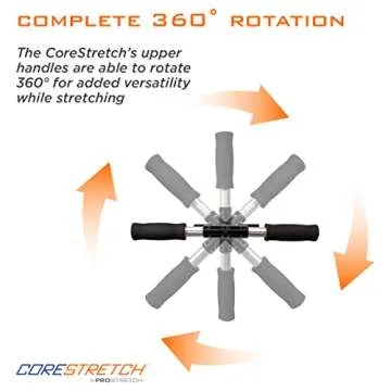ProStretch CoreStretch, Adjustable Upper and Lower Back Stretcher, Physical Therapy Tool for Back Pain Relief and Shoulder Stretching