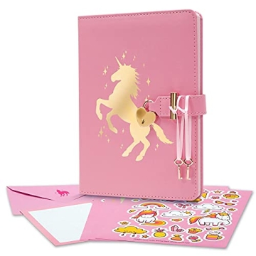 Pink Unicorn Diary - Cute Journal for Girls Gifts