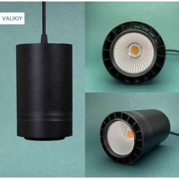 VALIKIY Hanging Grow Light 40W Large, Full Spectrum Warm White Color, with Timer, Plug-in Pendant Grow Lights with 15FT Fabric Power Cord, Decorative Light for Indoor Plants, Flowers