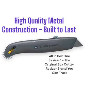 Box Resizer Tool with Scoring Wheel - Utility Knife Cardboard Scorer, Reducer - Box Cutter Sizer Tool for Resizing Reducing Size of Shipping Boxes