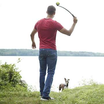 Franklin Pet Supply Co. Tennis Ball Launcher for Dogs - Dog Thrower Fetch - Perfect Toy for Large + Small Breeds