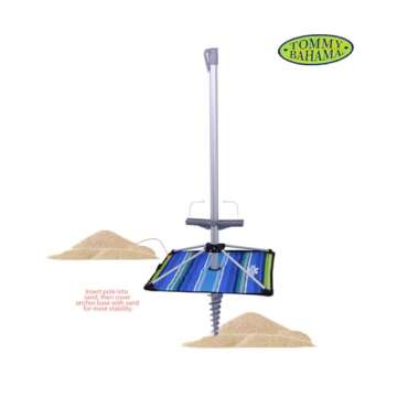 Tommy Bahama 7 ft Beach Umbrella - Lightweight & Robust