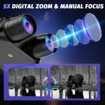 4K Night Vision Goggles 5000mAh Battery 32GB TF Card