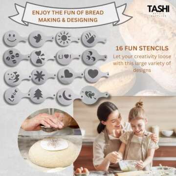 Tashi Banneton Bread Proofing Basket Set – 9" Round & 10" Oval Rattan Baskets | Ultimate Sourdough Bread Making Kit with Dough Scrapers, Linen Liners, and Essential Baking Tools