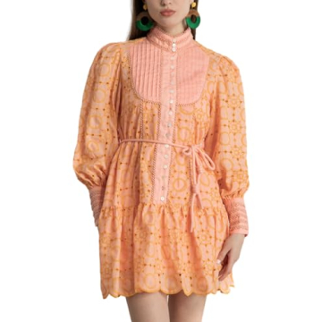 Aofur Summer Cotton V Neck A-Line Dress - Chic & Versatile