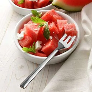 Doryh Stainless Steel Tasting Appetizer Forks, 6.1 Inches, 12 Pieces