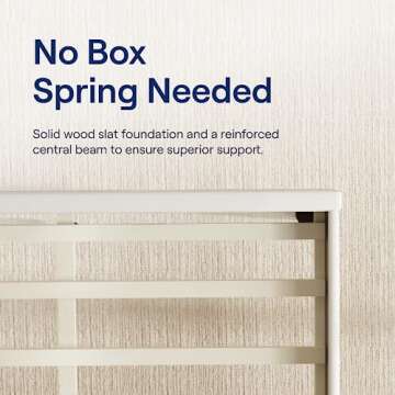 Nectar Bed Frame & Headboard - Linen - Twin - 8 Inch Legs and Sturdy Wooden Slats for Support - Contemporary and Durable Upholstery - Holds Up to 700 Pounds - Easy Assembly