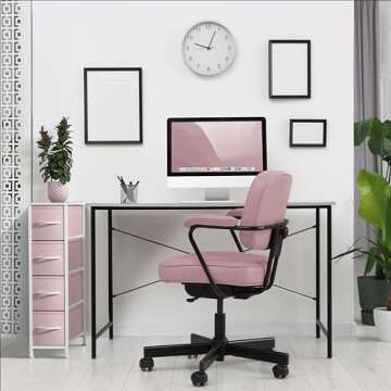 Sorbus Kids Narrow Dresser with 4 Drawers - Vertical Slim Storage Chest of Drawers with Steel Frame, Wood Top & Easy Pull Fabric Bins for Small Spaces, Closets, Bedroom, Bathroom & Laundry