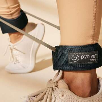 Pvolve Ankle Workout Bands for Home Fitness - Mint
