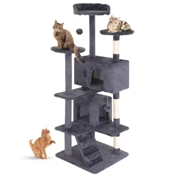 FDW 54in Multi-Level Cat Tree - Durable Tower & Scratching Post