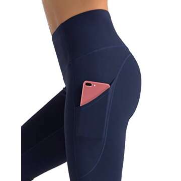 Dragon Fit High Waist Yoga Leggings with 3 Pockets(2 Side and 1 Inner),Tummy Control Workout Running...