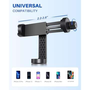 𝗡𝗲𝘄𝗲𝘀𝘁 Phone Tripod, ANGFLY 60" Selfie Stick Tripod with Remote, Travel Tripod for iPhone Compatible with iPhone 14 Pro Max /13 Pro / 12 Pro Max/Samsung S21 Ultra/Camera