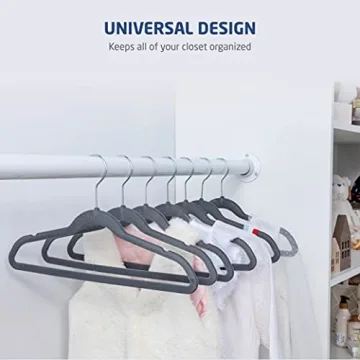 Zober Velvet Kids Hangers - Non-Slip & Durable for Clear Closets