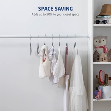 Zober Velvet Kids Hangers - Non-Slip & Durable for Clear Closets