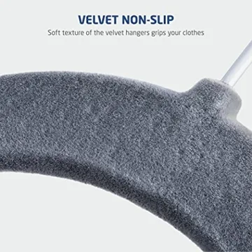 Zober Velvet Kids Hangers - Non-Slip & Durable for Clear Closets