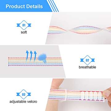 Kids Wristband Compatible with Apple AirTag, Protective Case for Air Tag GPS Tracker Holder with Nylon Bracelet, Adjustable Anti Lost Watch Band for Toddler Child Elder(Rainbow A)