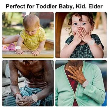 Kids Wristband Compatible with Apple AirTag, Protective Case for Air Tag GPS Tracker Holder with Nylon Bracelet, Adjustable Anti Lost Watch Band for Toddler Child Elder(Rainbow A)