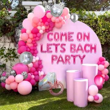 JeVenis Come on Lets Bach Party Balloons Lets Go Girls Bachelorette Decoration Lets Go Party Decorat...