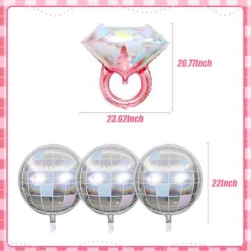 JeVenis Come on Lets Bach Party Balloons Lets Go Girls Bachelorette Decoration Lets Go Party Decoration Cowgirl Bachelorette Decoration