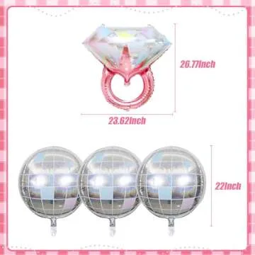 JeVenis Come on Lets Bach Party Balloons Lets Go Girls Bachelorette Decoration Lets Go Party Decoration Cowgirl Bachelorette Decoration