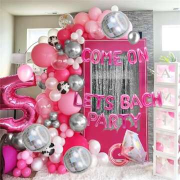 JeVenis Come on Lets Bach Party Balloons Lets Go Girls Bachelorette Decoration Lets Go Party Decoration Cowgirl Bachelorette Decoration