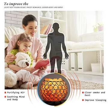 ARGIGU Himalayan Salt Lamp Natural Salt lamp, Pink Rock Salt Lamp, Crystal Salt Lamps with Dimmable Touch Switch,Night for Bedroom Light Home Decoration Holiday Gift Lamp (2 Extra Bulbs)