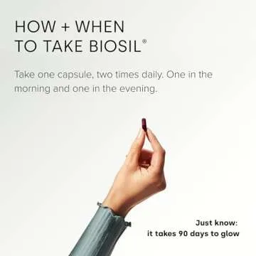 Biosil Advanced Hair + Nail Care - 60 Capsules - Grow, Strengthen & Thicken Hair and Nails - with Patented ch-OSA & Biotin - 30-Day Supply