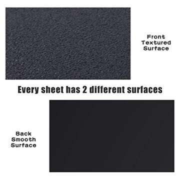 Zuvas Black ABS Plastic Sheet 12" x 16" for DIY Projects