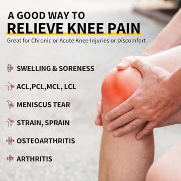 CAMBIVO Knee Compression Sleeves for All Sports Activities