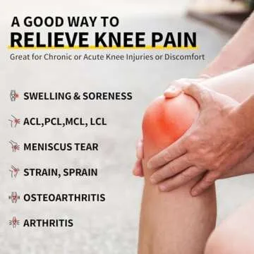 CAMBIVO Knee Compression Sleeves for All Sports Activities