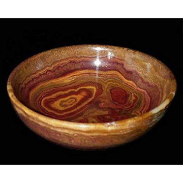 Stylish Khan Imports Onyx Fruit Bowl for Home Decor
