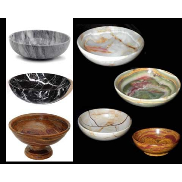 Stylish Khan Imports Onyx Fruit Bowl for Home Decor