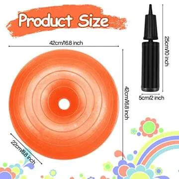 6 Pcs Flexible Seating for Classroom Elementary Yoga Ball Chairs for Kids Inflatable Yoga Ball Offic...