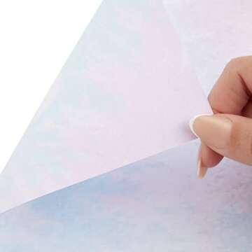 96 Sheets Decorative Watercolored Printer Paper 8.5 x 11 in - Letter Size Double Sided Pastel Stationery Cardstock for Scrapbook