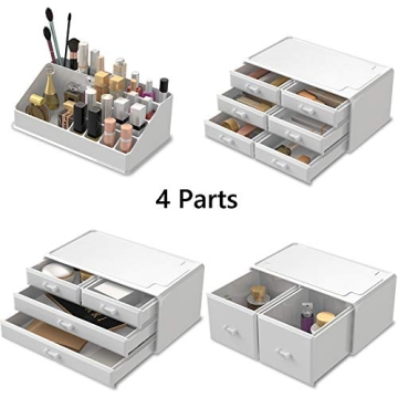 READAEER Makeup Organizer with 12 Drawers for Stylish Storage