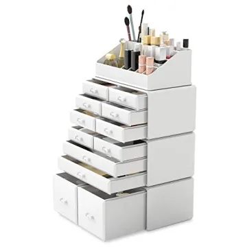 READAEER Makeup Organizer with 12 Drawers for Stylish Storage