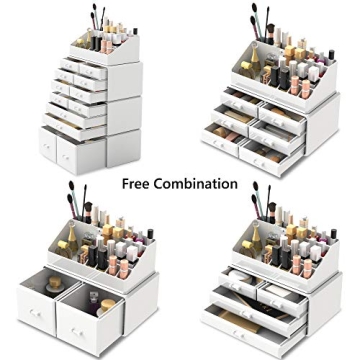 READAEER Makeup Organizer with 12 Drawers for Stylish Storage