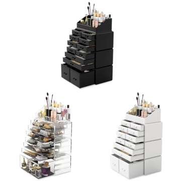 READAEER Makeup Organizer with 12 Drawers for Stylish Storage