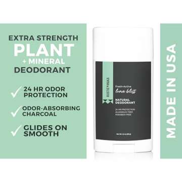 Rustic MAKA Natural Deodorant for Women, Luna Bliss, Cruelty-Free, Aluminum-Free, Paraben-Free, No B...