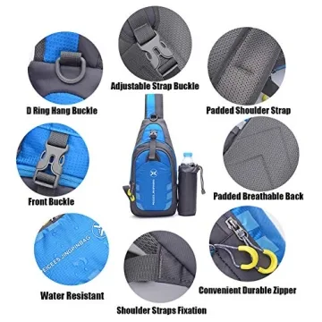 Durable Unisex Sling Backpack for Travel Gym Daily Use